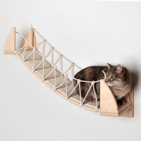 Мостик-лесенка с перилами  для кошки "Путь ниндзя-2" 