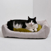 Напольная лежанка для кошек и собак из мебельного флока «Теруко» на сайте " Мы Бобры"