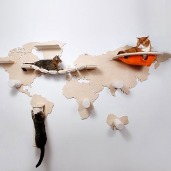 «Карта мира» настенный комплекс для кошек 