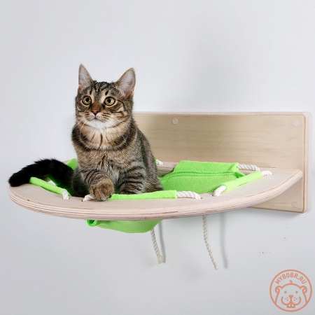 Гамак с флисовой лежанкой для кошек «Кусиро»