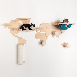 «Карта мира - мини» настенный комплекс для кошек 
