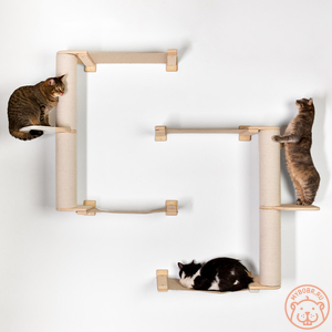 «Шелковый путь 6.0» тканевый настенный комплекс для кошек 
