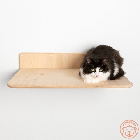 Большая и надежная настенная лежанка для кошек "Смотровая площадка"