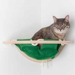 Гамак для кошки подвесной угловой "Взгляд с высоты"